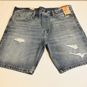 Levi's Men's Flex 412 Slim Fit Jean Shorts Wolf Scratch Size 36 New 90's Fashion